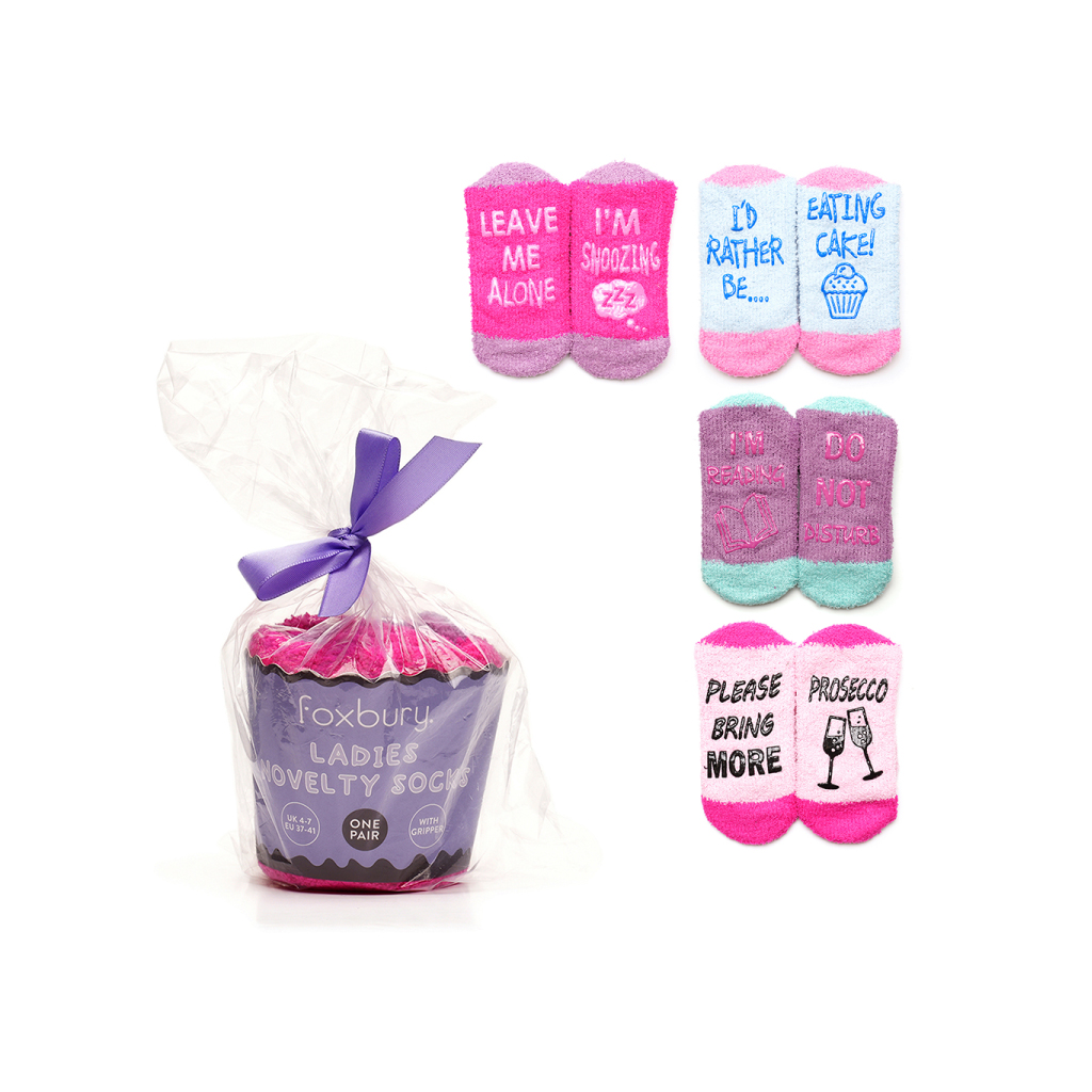 Ladies Novelty Cake Packaging Socks