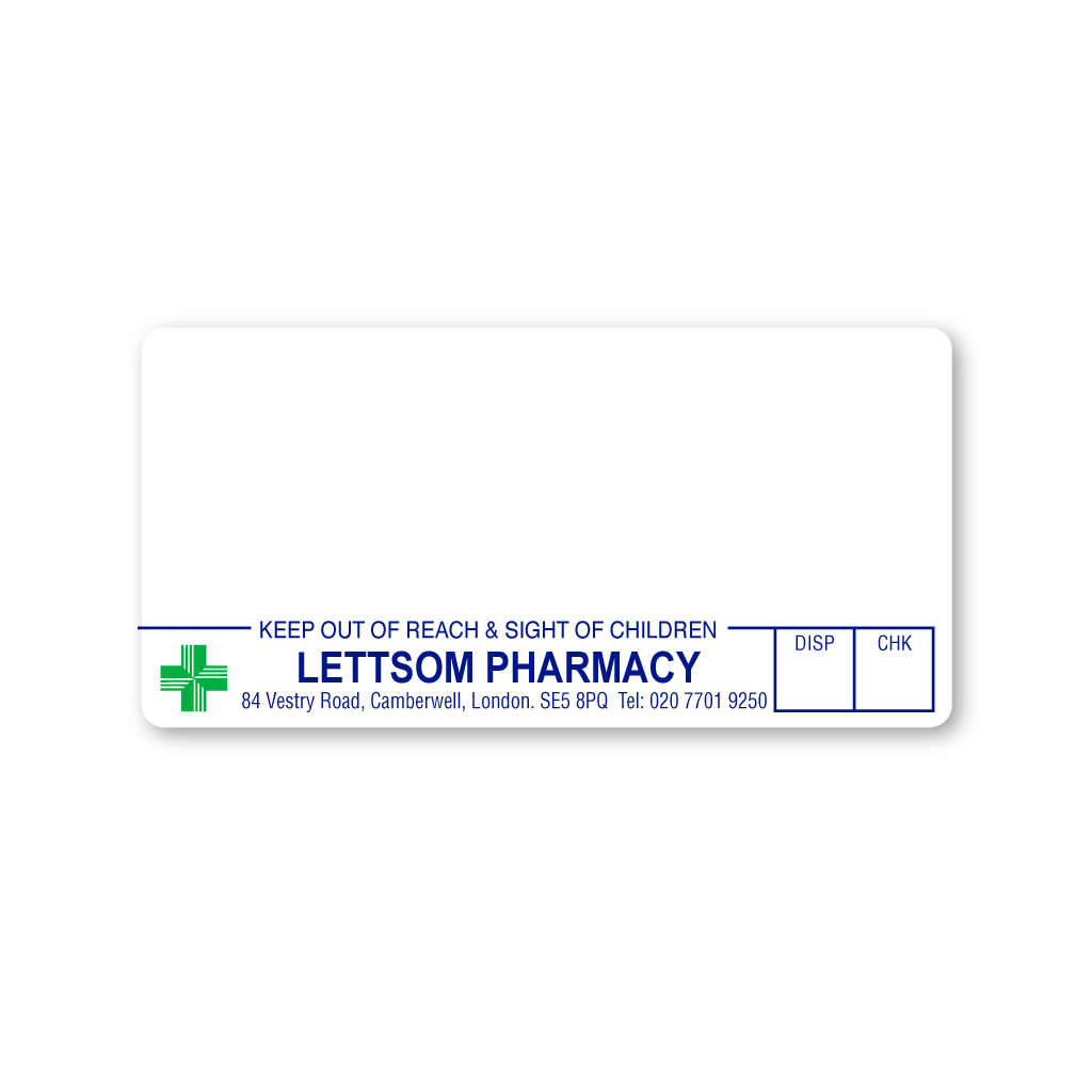 [AZEMT3851] Lettsom Pharmacy Labels