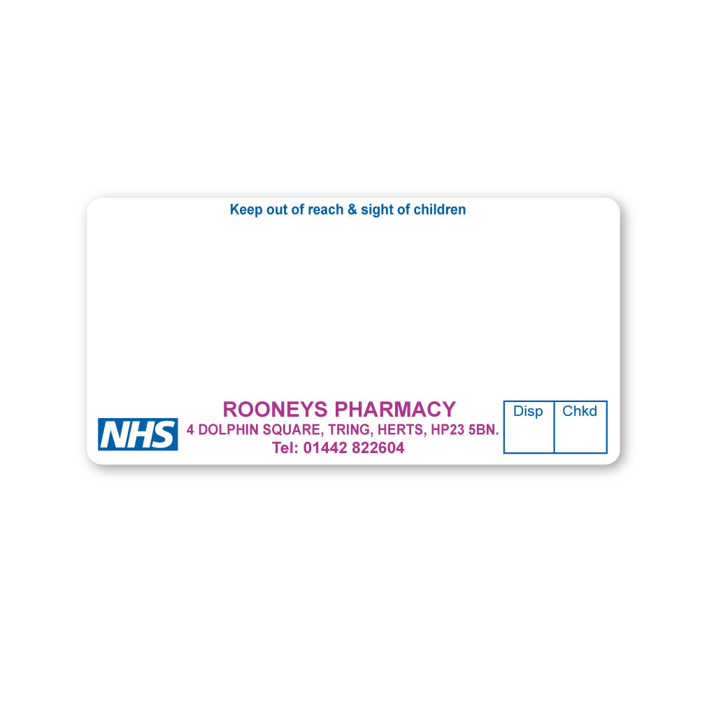 Rooneys Pharmacy Dispensing Labels | EMT Healthcare