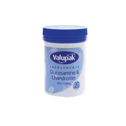 Valupak Glucosamine & Chondroitin 400 100mg 30 Tablets