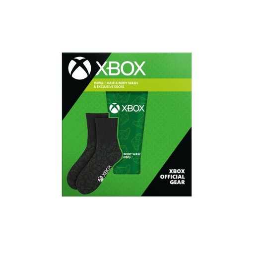 XBOX Socks Set With 150ml Hair and Body Wash 