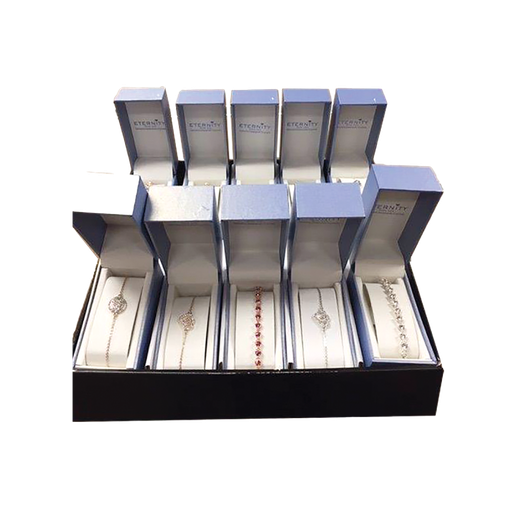 Eternity Cubic Zirconia Crystal Bracelets 