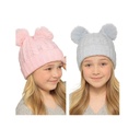 Kids Cable Hat With Pom Pom 