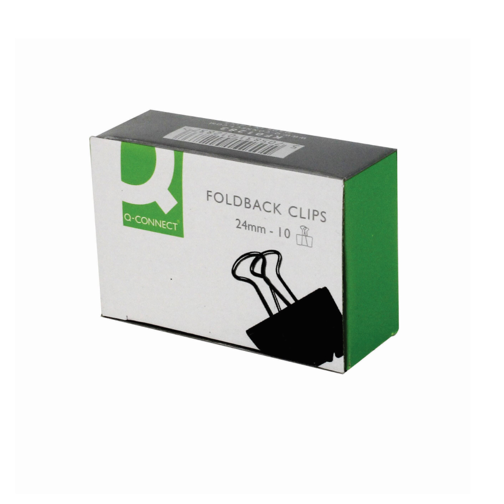 Q Connect Foldback Clips 24mm | EMT Healthcare