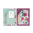 Gift Set Diary Slim WTV with Pen Floral (Pack of 12)