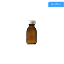 100ml Precapped Round Glass Bottles