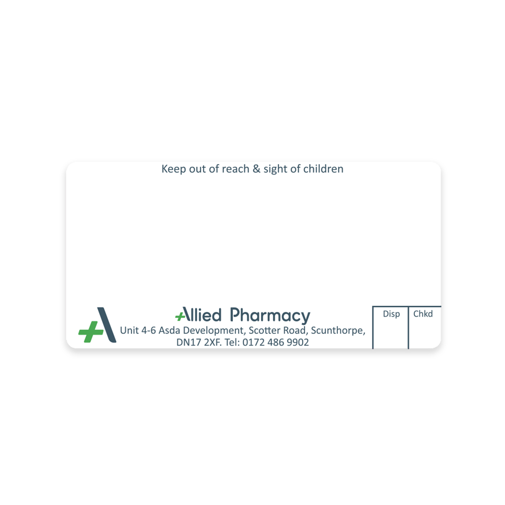 Allied Scotter Rd Dispensing Labels | EMT Healthcare