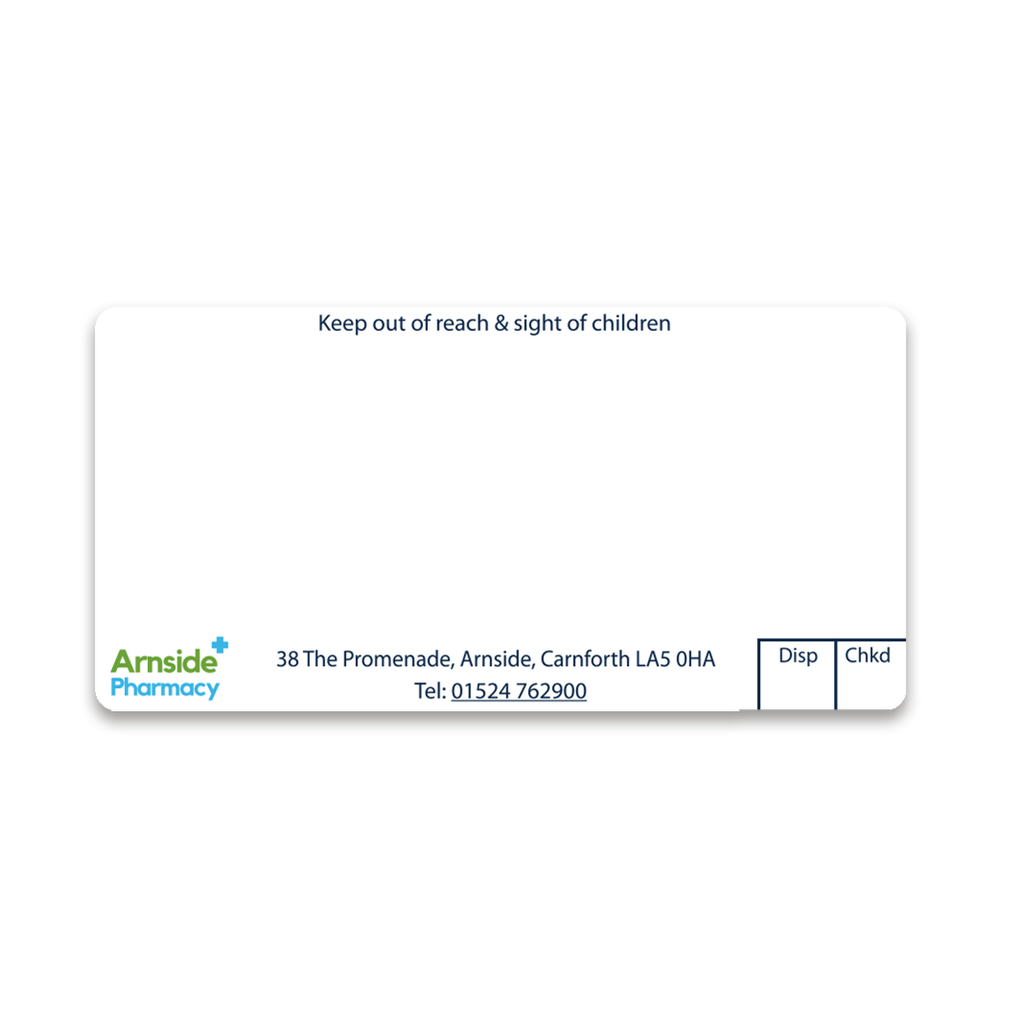 Arnside Pharmacy Labels | EMT Healthcare