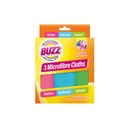 Buzz Microfibre Cloths 3Pk (350536)