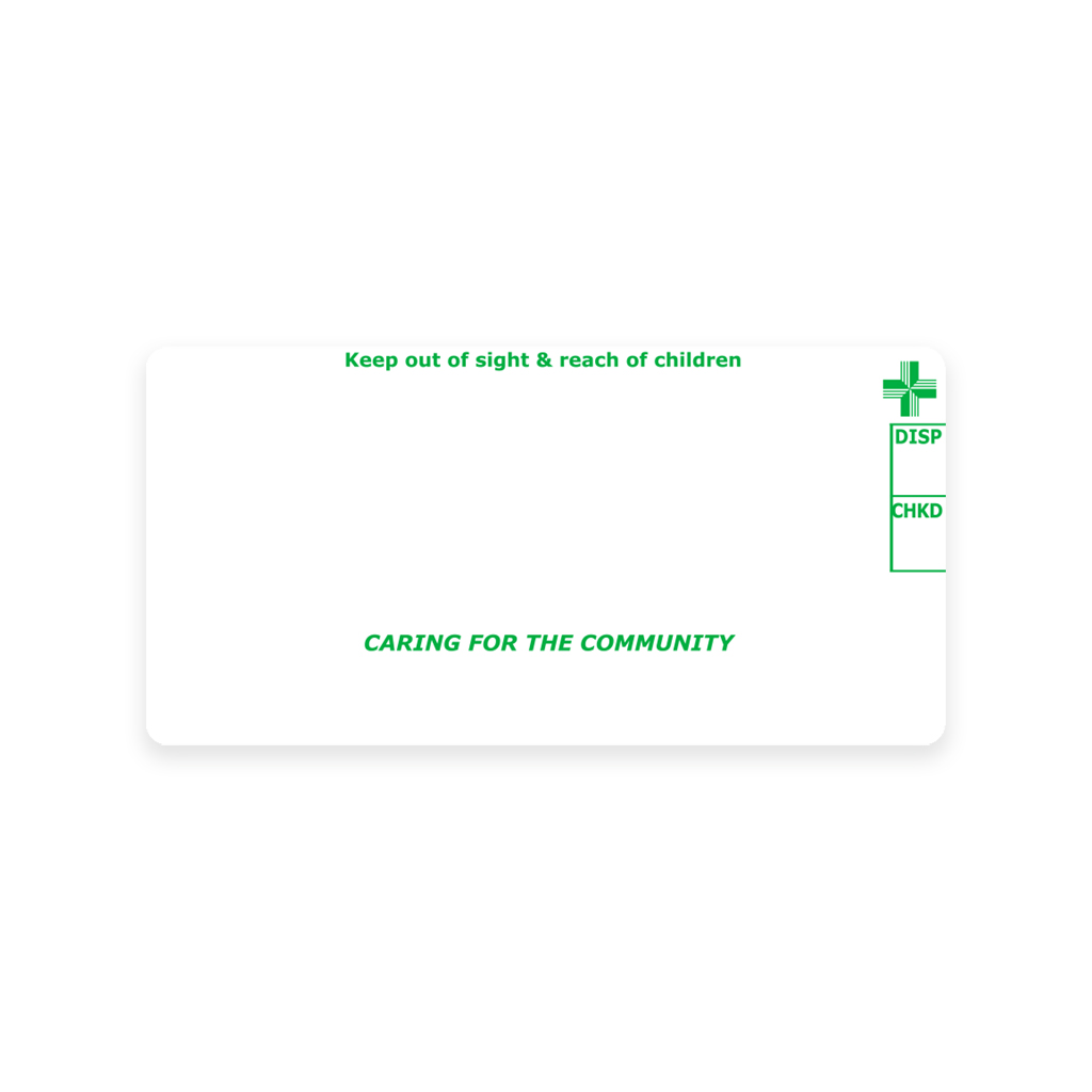 Greencross Pharmacy Labels | EMT Healthcare